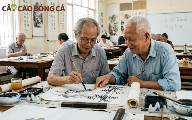 Các câu lạc bộ giúp người cao tuổi mở rộng nhiều mối quan hệ mới, chia sẻ những kinh nghiệm và sở thích với những người cùng độ tuổi.