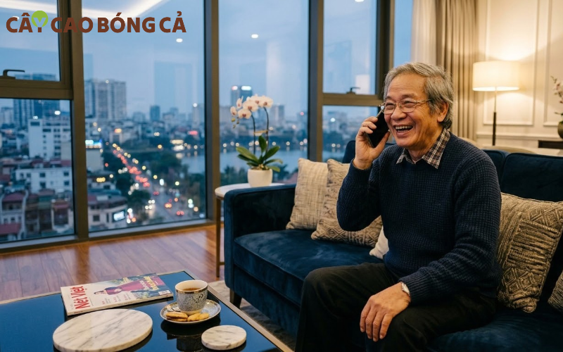 Khi cha mẹ ở một mình, con cháu nên thường xuyên kết nối qua điện thoại để ông bà vẫn cảm nhận được sự quan tâm.