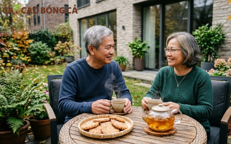 Mặc ấm, ăn nóng, giữ tinh thần lạc quan giúp tăng cường sức đề kháng bảo vệ sức khỏe người cao tuổi tốt hơn.