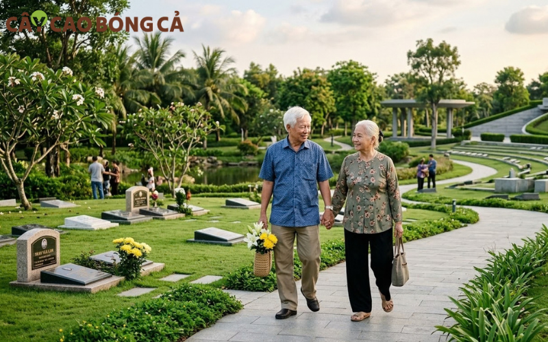 Ngày càng có nhiều gia đình cởi mở với xu hướng mới: mua mộ phần khi vẫn còn khoẻ. 