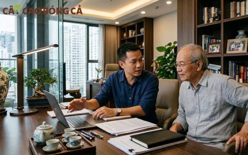 Người cao tuổi nên có người thân tin cậy cùng tham gia khi ký các giấy tờ quan trọng.